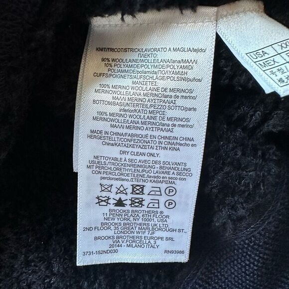 NWT Brooks Brothers Navy Red‎ Stripe Wool Blend Sweater Size XXL - Picture 7 of 7